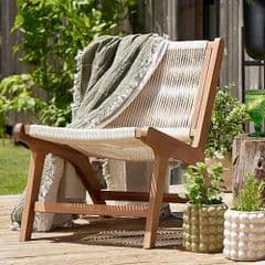 George Home Wooden Lounge Chair RRP 99.00 lot GD