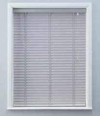 Habitat Elliott 50mm Wooden Tape Venetian Blind - Grey RRP 35 lot GD