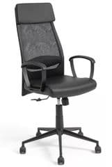 Habitat Omari Mesh Office Chair Black RRP 200.00 lot GD