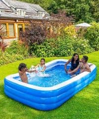 Kid Connection Inflatable 3 Ring Family Pool RRP 40.00 lot GD