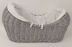 Kinder Valley White Waffle on Grey Wicker Pod RRP 99.00 lot R1093