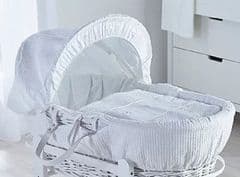 Kinder Valley White Wicker Basket RRP 62.99 lot R991