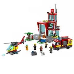 LEGO City Fire Station, Garage & Truck Toy 60320 RRP 55.00 lot R1121