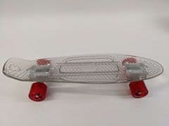 Mello LED 22 Inch Cruiser Skateboard - Cherry Slush RRP 38.99