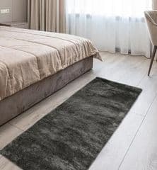 Melrose Luna Shaggy Runner Charcoal 60 x 120cm RRP 30.00 lot GD