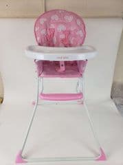 Red Kite Feed Me Compact Folding Highchair - Pretty Kitty RRP 38.00 lot R1186