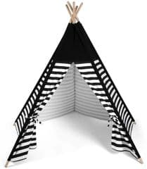 Snuz kids Teepee Tent - Black Stripe RRP 89.95 lot H651