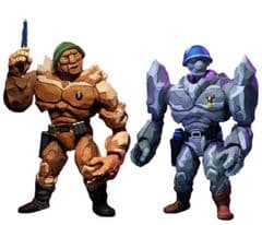 Teenage Mutant Ninja Turtles Figures 2 Pack - Tragg & Grannitor RRP 59.99 lot GD