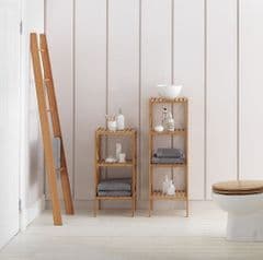 The Collection Two Tier Bathroom Shelving Unit - Bamboo RRP 49.99 lot R1016