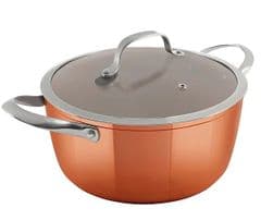 Tower Copper Forged 24cm Casserole Pan RRP 30.00 lot GD