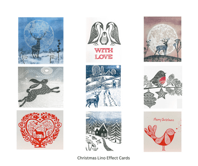Lino Effect Cards - 30.11.25  2-5pm