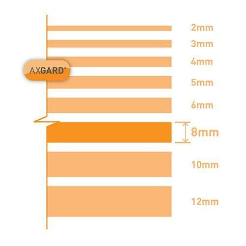 Axgard Clear 8mm Polycarbonate Glazing Sheet