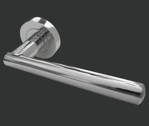 Frelan Rosetta Lever on Rose JV843PC Polished Chrome