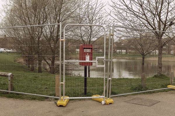 Heras Pedestrian Gate Round Top