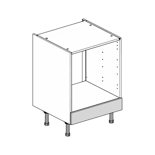 J-Pull Matt Finish Flatpack Oven Base Cabinet 600mm