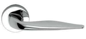 Polished Chrome Plated KUMA Lever on Round Rose - Boxed