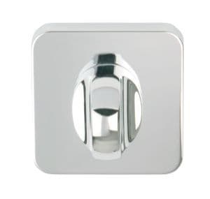 Polished Chrome Plated Radius Square Thumbturn & Release