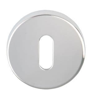 Polished Chrome Plated Round Standard Keyway Escutcheon EACH - Boxed