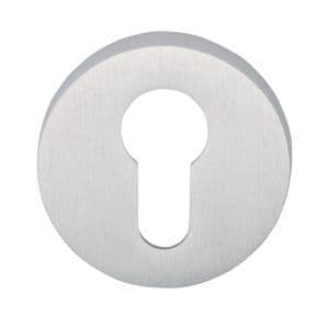 Satin Chrome Plated Round Euro Profile Escutcheon EACH - Boxed