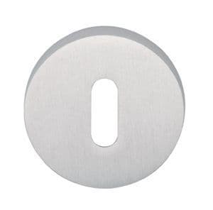 Satin Chrome Plated Round Standard Keyway Escutcheon EACH - Boxed
