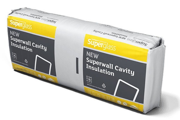 Superglass Superwall 36 Cavity 1200 x 455  x 100mm - 4.368m2 per pack