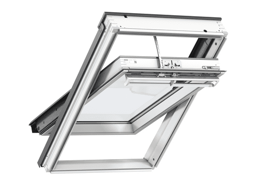 VELUX WHITE PAINTED Solar Centre-Pivot Roof Window GGL