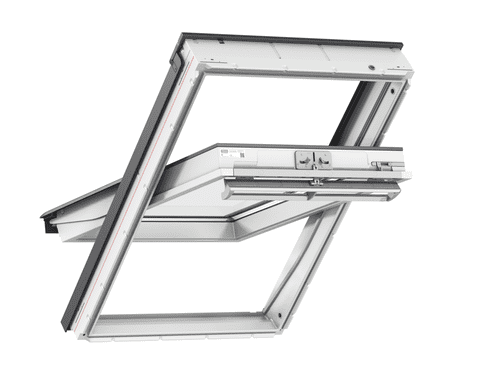 VELUX WHITE POLYURETHANE Centre-Pivot Roof Window GGU