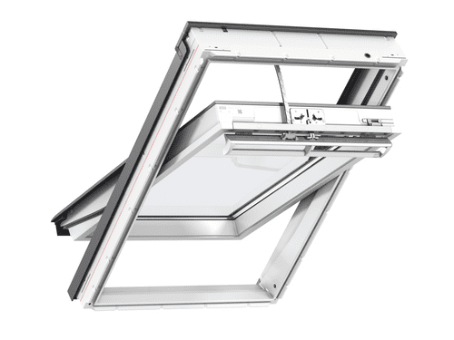VELUX WHITE Polyurethane Solar Centre-Pivot Roof Window GGU