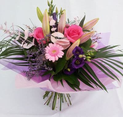 Hand tied pretty In Pink