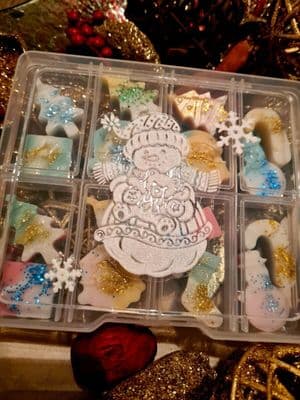 Christmas Gift Box Soya wax melts Mix Black XS Type