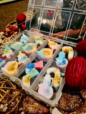 Christmas Gift Box Soya wax melts Mix Light Blue Type