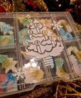 Christmas Gift Box Soya wax melts Mix Light Blue Type
