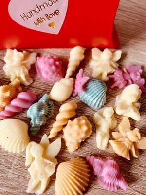 Designer inspired 20 Mini  Soya Rainbow wax melts Gift Box Black XS Type