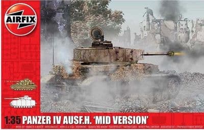 Airfix A1351 Panzer Iv Ausf.h Mid Version  1:35 Scale
