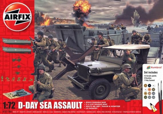 Airfix Starter/Gift Set A50156A D-day Sea Assault  1:76 Scale