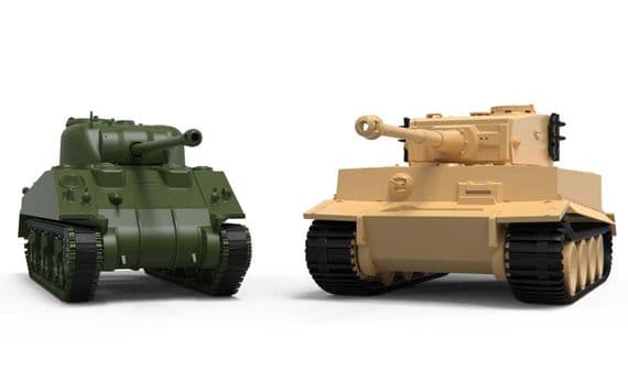 Airfix Starter/Gift Set A50186 Classic Conflict Tiger 1 vs Sherman Firefly1:72 Scale