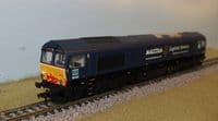 BACHMANN 32-729 Class 66 Diesel 66405 Blue Malcolm Logistics services DCC