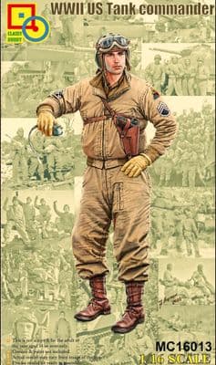 CLASSY HOBBY MC16013 WW2 US Army Tank Commander 1:16 SCALE