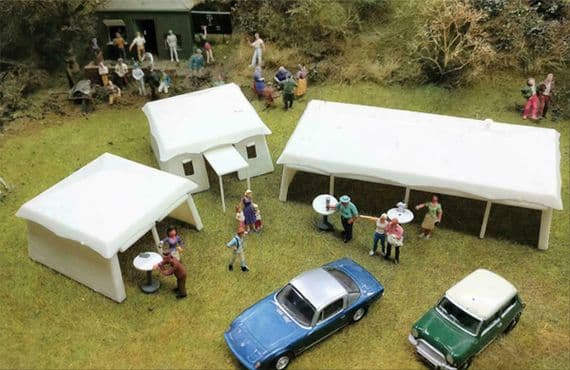Fordhampton Marquees 00 Gauge  (3) Kit