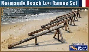 Gecko 35GM0083 Normandy Beach Log Ramps set 1:35 Scale