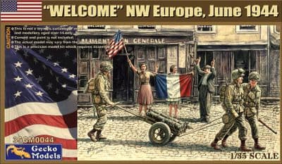 GECKO MODELS 35GM0044 US Paratroopers “WELCOME” NW Europe, June 1944 1:35 scale