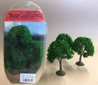 Javis COUNTRYSIDE TREES - 3 x 110mm OO GAUGE