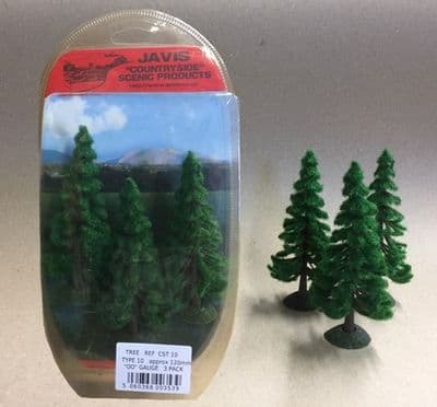 Javis COUNTRYSIDE TREES - 3 x 120mm OO GAUGE