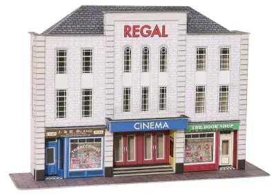 METCALFe LOW RELIEF CINEMA & SHOPS PO206 00/H0 SCALE