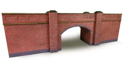 METCALFE PN146 N Scale Railway Bridge in Red Brick