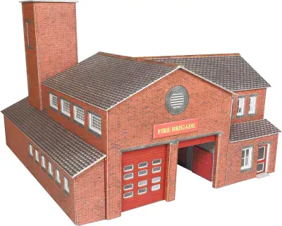 METCALFe PO289 00/H0 SCALE FIRE STATION