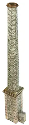 METCALFE PO401 00/H0 SCALE OLD MILL CHIMNEY STACK