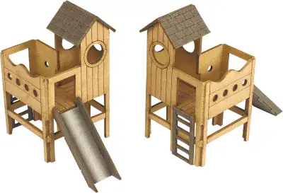 METCALFe PO513 00/H0 SCALE CHILDRENS PLAY AREA