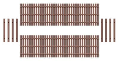 Peco 437 Wooden Fencing