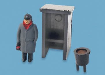 Peco 5034 Fog Man, Hut and Brazier